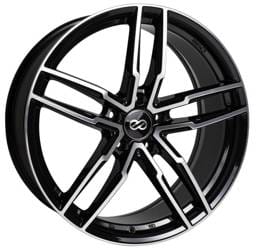 Enkei 511-775-8045BKM Enkei SS05 17x7.5 5x100 45mm Offset 72.6mm Bore Black Machined Wheel