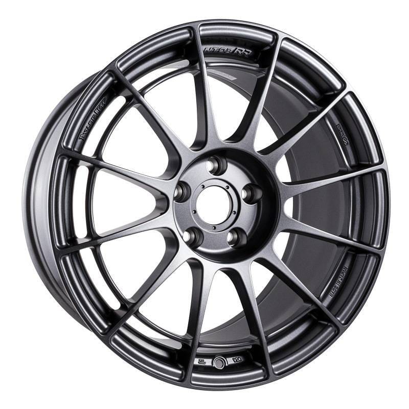 Enkei 512-895-6527GM Enkei NT03RR 18x9.5 5x114.3 27mm Offset 75mm Bore Gunmetal Wheel