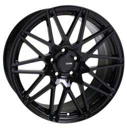 Enkei 515-780-6535BK Enkei TMS 17x8 5x114.3 35mm Offset 72.6mm Bore Gloss Black Wheel