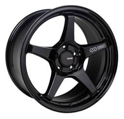 Enkei 521-780-8045BK Enkei TS-5 17x8 5x100 45mm Offset 72.6mm Bore Gloss Black