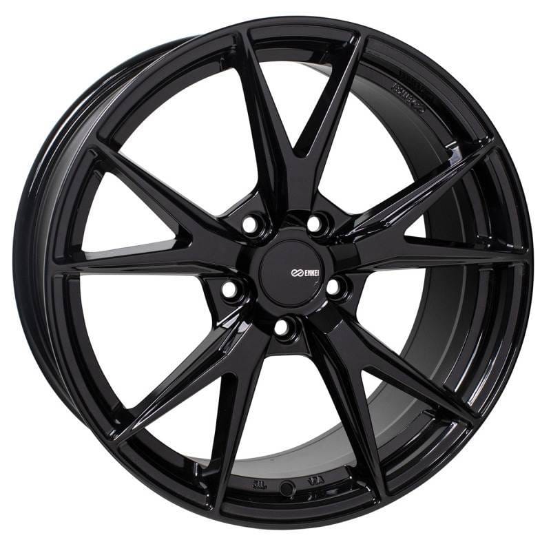Enkei 523-880-8045BK Enkei Phoenix 18x8 45mm Offset 5x100 72.6mm Bore Gloss Black Wheel