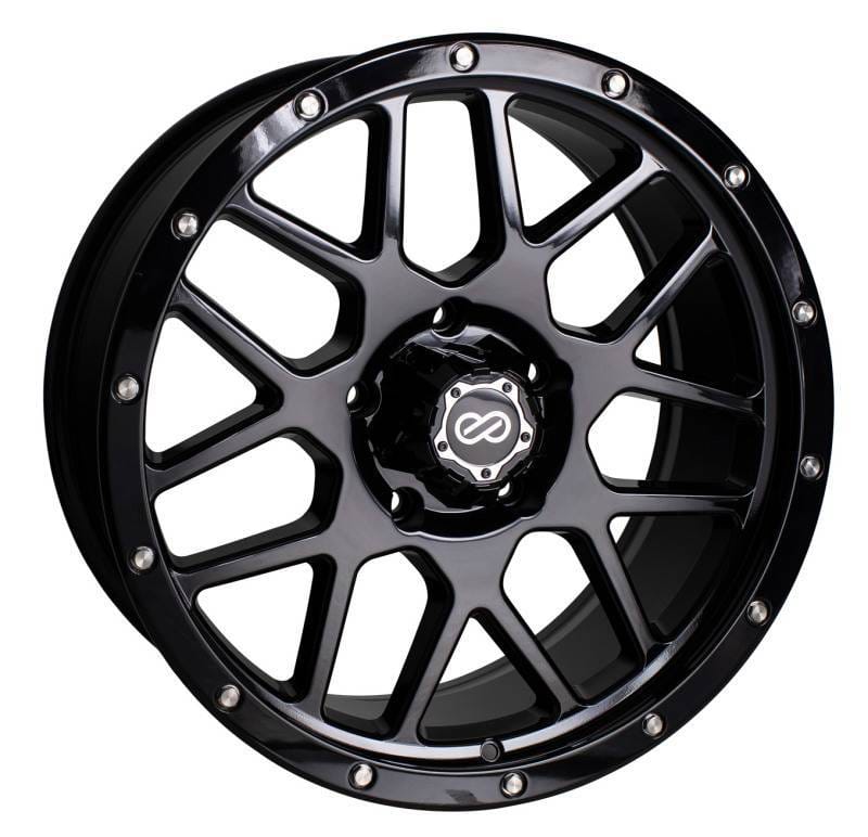 Enkei 526-290-8415BK Enkei Matrix 20x9 6x139.7 BP 15mm Offset 108mm Bore Gloss Black Wheel