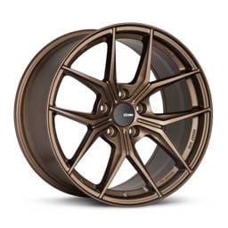 Enkei 529-285-6540ZP Enkei TSR-X 20x8.5 40mm Offset 5x114.3 BK 72.6mm Bore Gloss Bronze