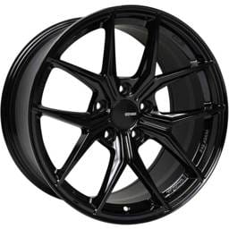 Enkei 529-295-1240BK Enkei TSR-X 20x9.5 40mm Offset 5x120 BP 72.6 CB Gloss Black Wheel