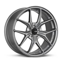Enkei 529-880-6535GR Enkei TSR-X 18x8 35mm Offset 5x114.3 BP 72.6mm Bore Storm Gray Wheel