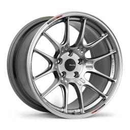 Enkei 534-775-8035HS Enkei GTC02 17x7.5 5x100 35mm Offset 75mm Bore Hyper Silver Wheel
