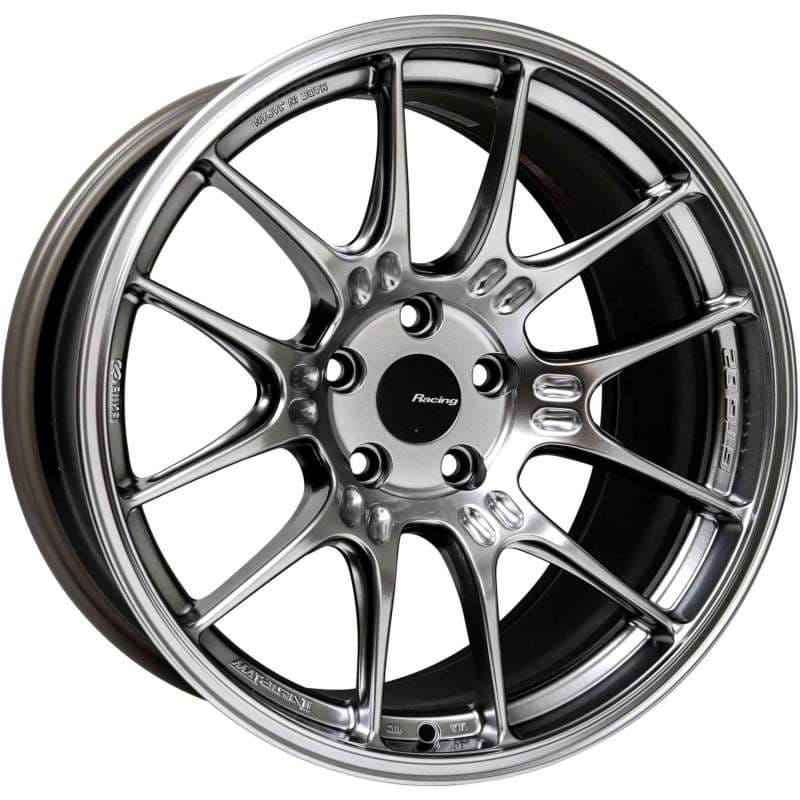 Enkei 534-880-8035HS Enkei GTC02 18x8 5x100 35mm Offset 75mm Bore Hyper Silver Wheel
