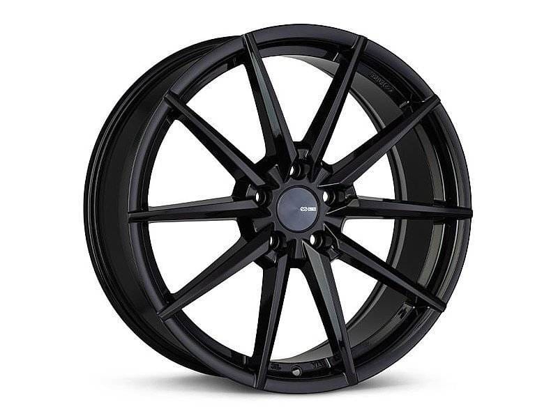 Enkei 533-775-8045BK Enkei Hornet 17x7.5 5x100 45mm Offset 72.6mm Bore Gloss Black Wheel