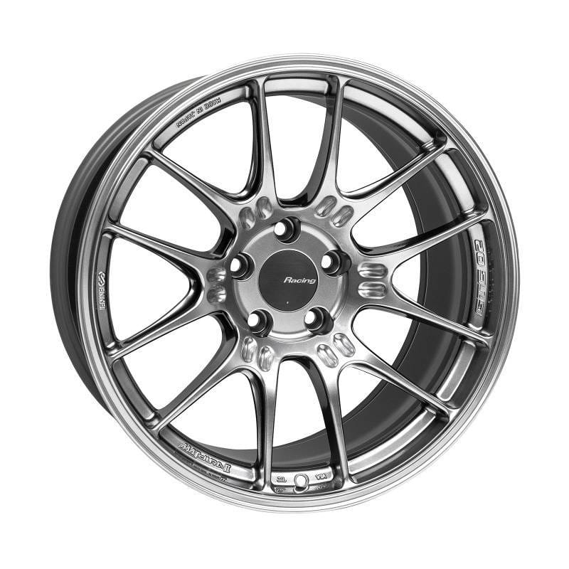 Enkei 534-895-6515HS Enkei GTC02 18x9.5 5x114.3 15mm Offset 75mm Bore Hyper Silver Wheel