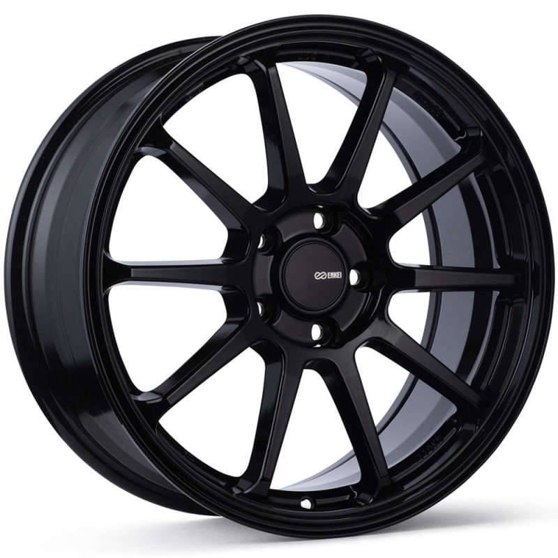 Enkei 536-880-8045BK Enkei PX-10 18x8 5x100 45mm Offset 72.6mm Bore Gloss Black Wheel