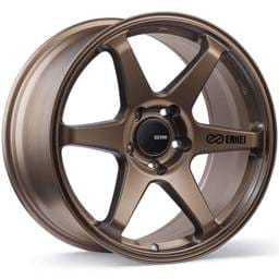 Enkei 539-780-6540ZP Enkei T6R 17x8 40mm Offset 5x114.3 Bolt Pattern 72.6 Bore Matte Bronze Wheel