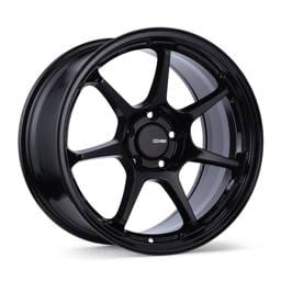Enkei 535-885-1238BK Enkei TS-7 18x8.5 5x120 38mm Offset 72.6mm Bore Gloss Black Wheel