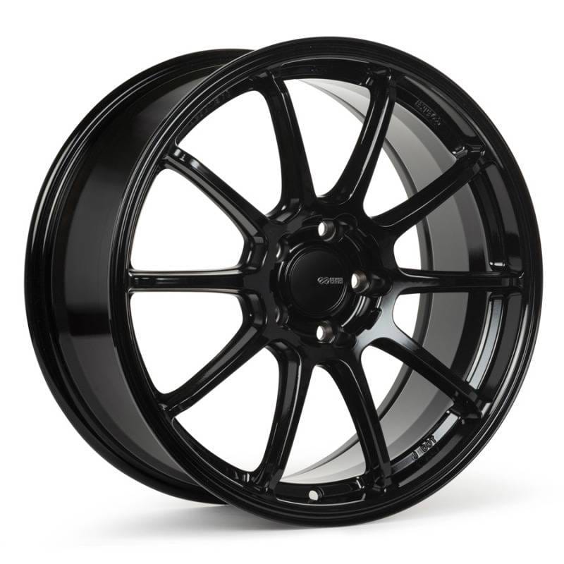 Enkei 543-880-4445BK Enkei Triumph 18x8 5x112 45mm Offset 72.6mm Bore Gloss Black Wheel