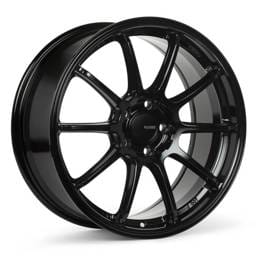 Enkei 543-885-8045BK Enkei TRIUMPH 18x8.5 5x100 45mm Offset 72.6mm Bore Gloss Black Wheel