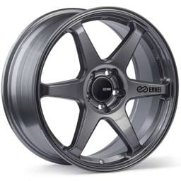 Enkei 539-895-8045GM Enkei T6R 18x9.5 45mm Offset 5x100 Bolt Pattern 72.6 Bore Gloss Gunmetal Wheel