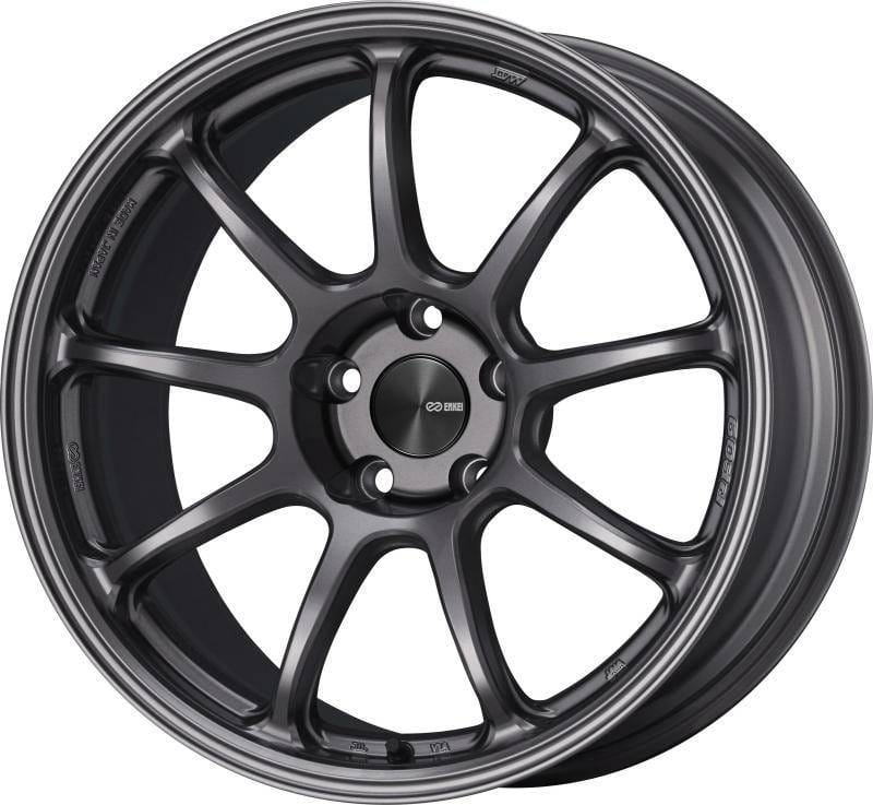 Enkei 540-770-4445DS Enkei PF09 17x7 5x112 45mm Offset 75mm Bore Dark Silver Wheel