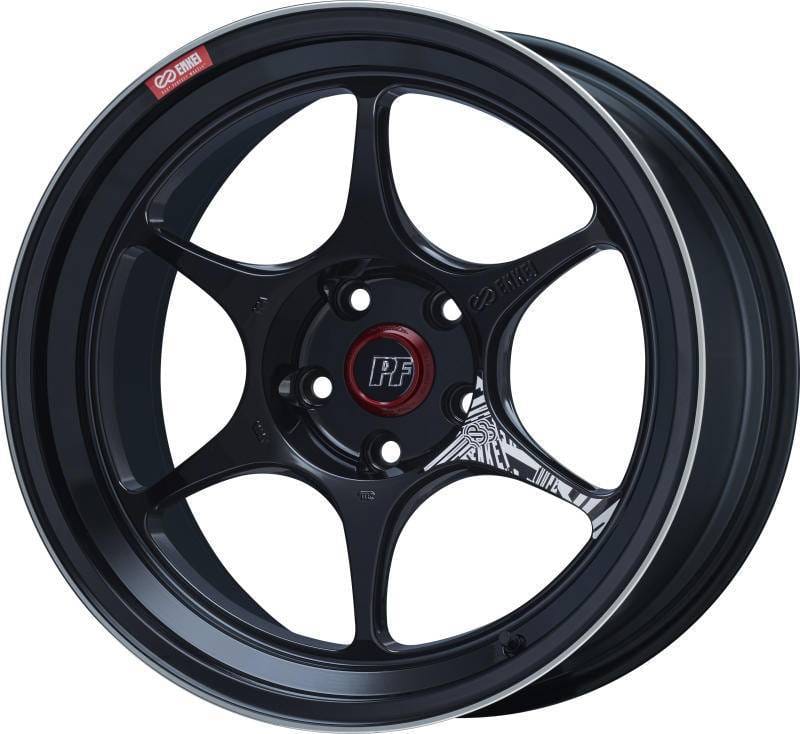 Enkei 545-895-6527BKM Enkei PF06 18x9.5 5x114.3 27mm Offset 75mm Bore Black Machined