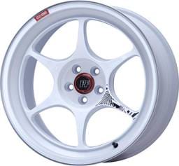 Enkei 545-810-6525WM Enkei PF06 18x10in 5x114.3 BP 25mm Offset 75mm Bore White Machined Wheel