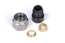 Haltech HT-010810 Haltech 1/4in Mild Steel Weld-On Kit w/Nut & Ferrule