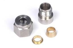 Haltech HT-010812 Haltech 1/4in Stainless Steel Weld-On Kit w/Nut & Ferrule