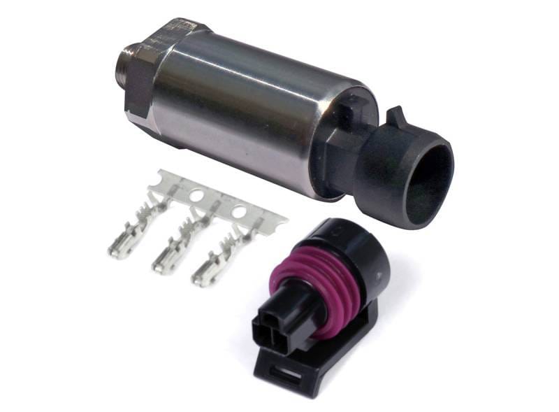 Haltech HT-010910 Haltech 150 PSI Motorsport (SS Diaphragm) Fuel/Oil/Wastegate 1/8 NPT Pressure Sensor w/Plug & Pins