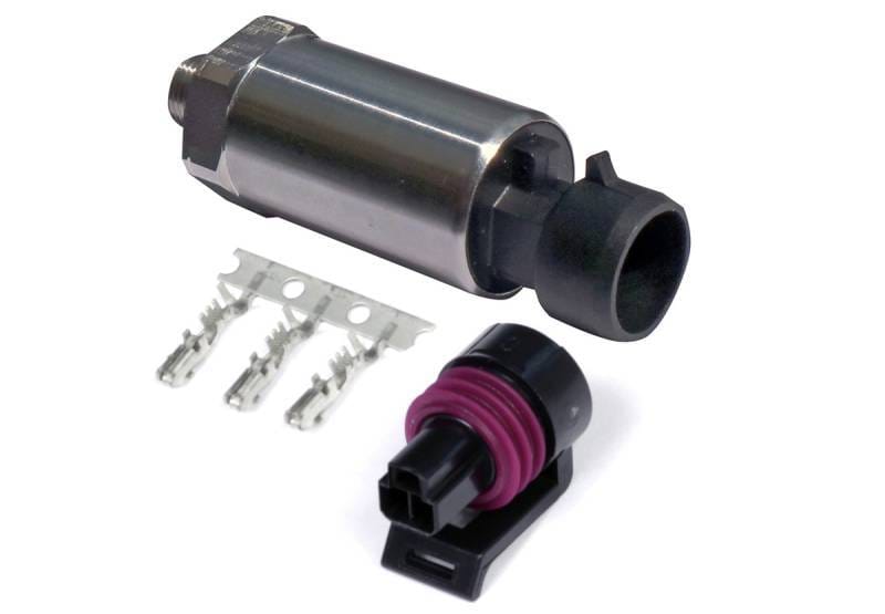 Haltech HT-010912 Haltech 250 PSI Motorsport (SS Diaphragm) Fuel/Oil Pressure Sensor 1/8 NPT w/Plug & Pins