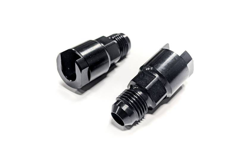 Haltech HT-011030 Haltech Flex Fuel Fittings 3/8 (GM Spring Lock) to -6AN Male w/Two Fittings