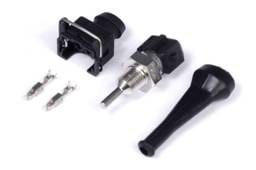Haltech HT-010306 Haltech Oil Temperature Sensor High Range 150 Deg C 1/8 NPT Thread w/Bosch EV1 Plug & Pins