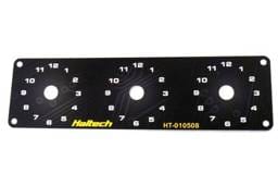 Haltech HT-010508 Haltech Triple Switch Panel w/Yellow & Red Knobs