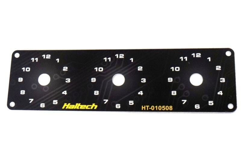 Haltech HT-010508 Haltech Triple Switch Panel w/Yellow & Red Knobs