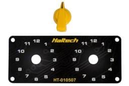 Haltech HT-010509 Haltech Dual Switch Panel Kit w/Yellow Knob