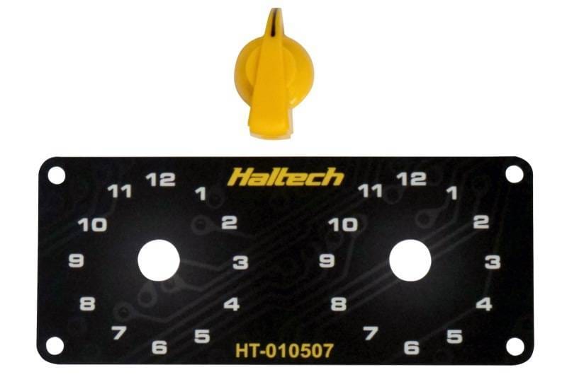 Haltech HT-010509 Haltech Dual Switch Panel Kit w/Yellow Knob