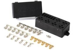 Haltech HT-030102 Haltech 6 Circuit Haltech Fuse Box w/Lid/Pins