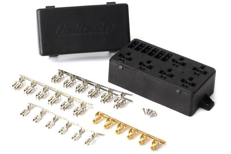 Haltech HT-030102 Haltech 6 Circuit Haltech Fuse Box w/Lid/Pins