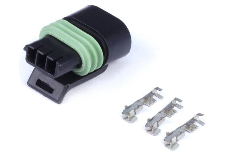 Haltech HT-030414 Haltech Delphi 3 Pin Single Row Flat Coil Connector Plug & Pins
