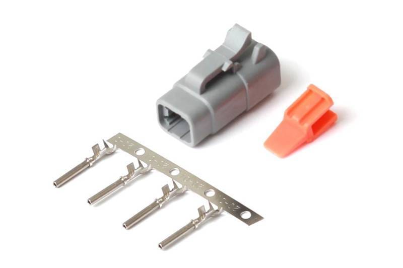 Haltech HT-031002 Haltech Male Deutsch DTM-4 Connector 7.5 Amp Plug & Pins