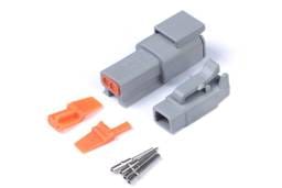 Haltech HT-031012 Haltech Matching Set of Deutsch DTM-2 Connectors 7.5 Amp Plug & Pins
