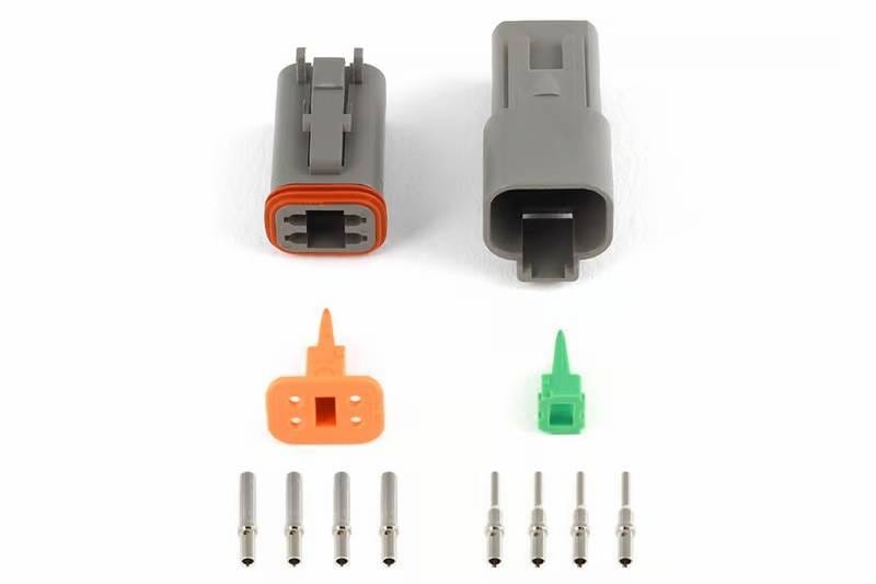 Haltech HT-031114 Haltech Matching Set of Deutsch DT-4 Connectors 13 Amp Plug & Pins Only