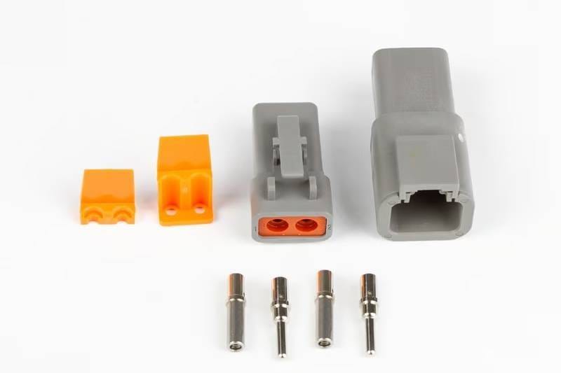 Haltech HT-031202 Haltech Matching Set of Deutsch DTP-2 Connectors (25 Amp) Plug & Pins