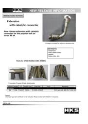 HKS 11999-AT002 HKS 12-19 Subaru BRZ/Scion FR-S/Toyota 86 Extension Kit w/ Catalytic Converter