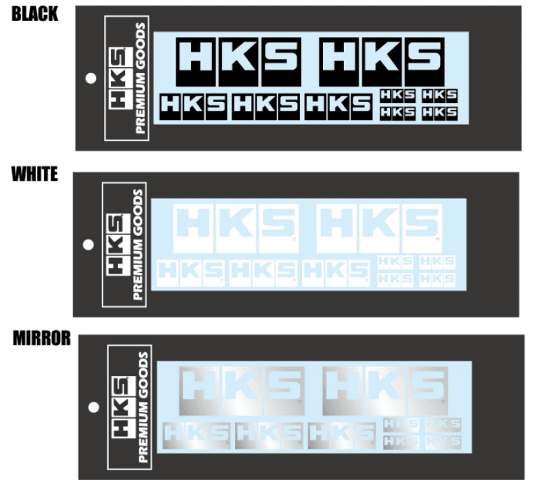 HKS 51003-AK148 HKS LOGO Sticker a la carte MIRROR