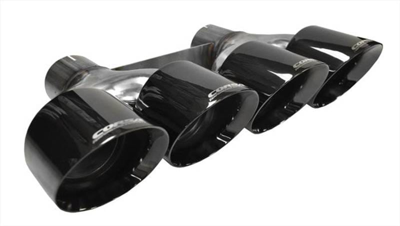 CORSA Performance 14062BLK Corsa 2014-2020 Chevrolet Corvette 6.2L V8 Quad 45in Polished Black Pro-Series Tip Kit thumbnail 2