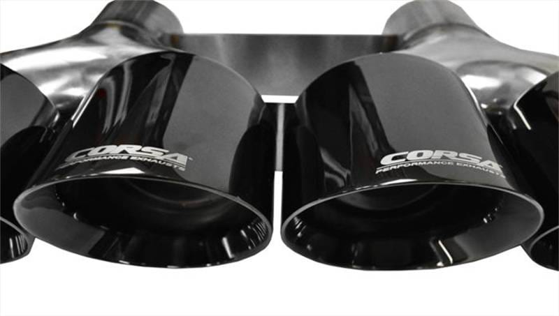 CORSA Performance 14062BLK Corsa 2014-2020 Chevrolet Corvette 6.2L V8 Quad 45in Polished Black Pro-Series Tip Kit thumbnail 10