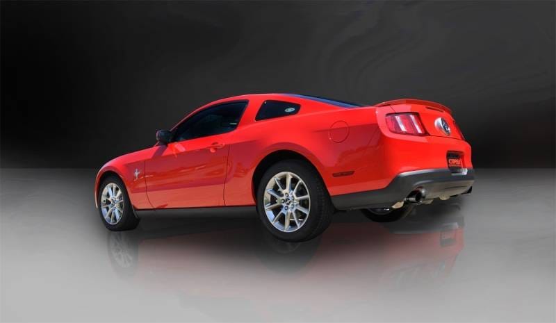CORSA Performance 14319BLK Corsa 2011-2014 Ford Mustang 3.7L V6 Black Sport Axle-Back Dual Rear Exhaust thumbnail 8
