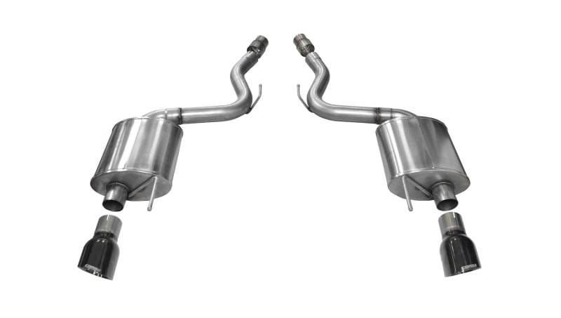 CORSA Performance 14329BLK Corsa 2015-2017 Ford Mustang GT 5.0 3in Axle Back Exhaust Black Dual Tips (Touring) thumbnail 4