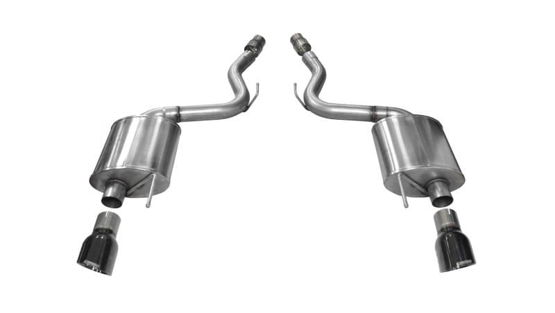 CORSA Performance 14329BLK Corsa 2015-2017 Ford Mustang GT 5.0 3in Axle Back Exhaust Black Dual Tips (Touring) thumbnail 7