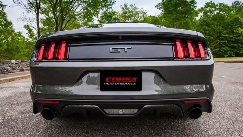 CORSA Performance 14329BLK Corsa 2015-2017 Ford Mustang GT 5.0 3in Axle Back Exhaust Black Dual Tips (Touring) thumbnail 10