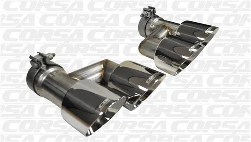 CORSA Performance 14333 Corsa 2015-2017 Ford Mustang GT 5.0 Polish Quad Tips Kit thumbnail 2