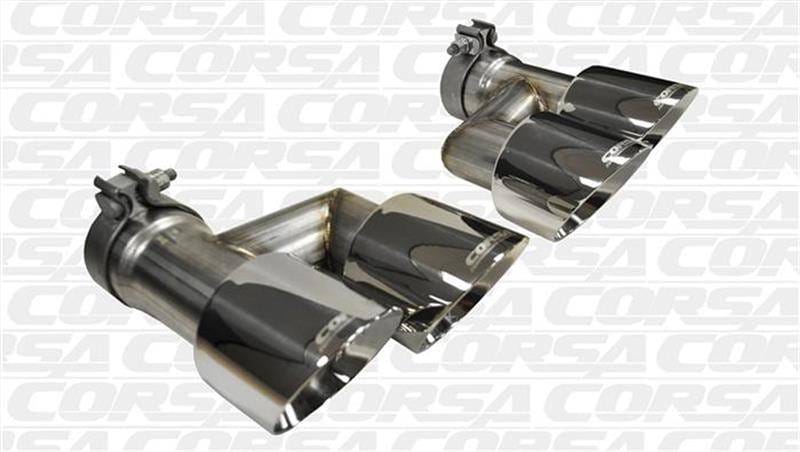 CORSA Performance 14333 Corsa 2015-2017 Ford Mustang GT 5.0 Polish Quad Tips Kit thumbnail 8