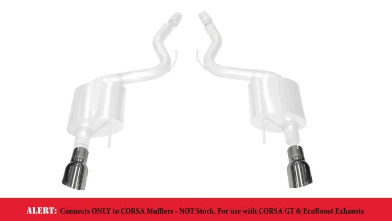 CORSA Performance 14346 Corsa 2015-2025 Ford Mustang GT 3.0in Inlet / 4.5in Outlet Polished Tip Kit (For Corsa Exhaust Only) thumbnail 4